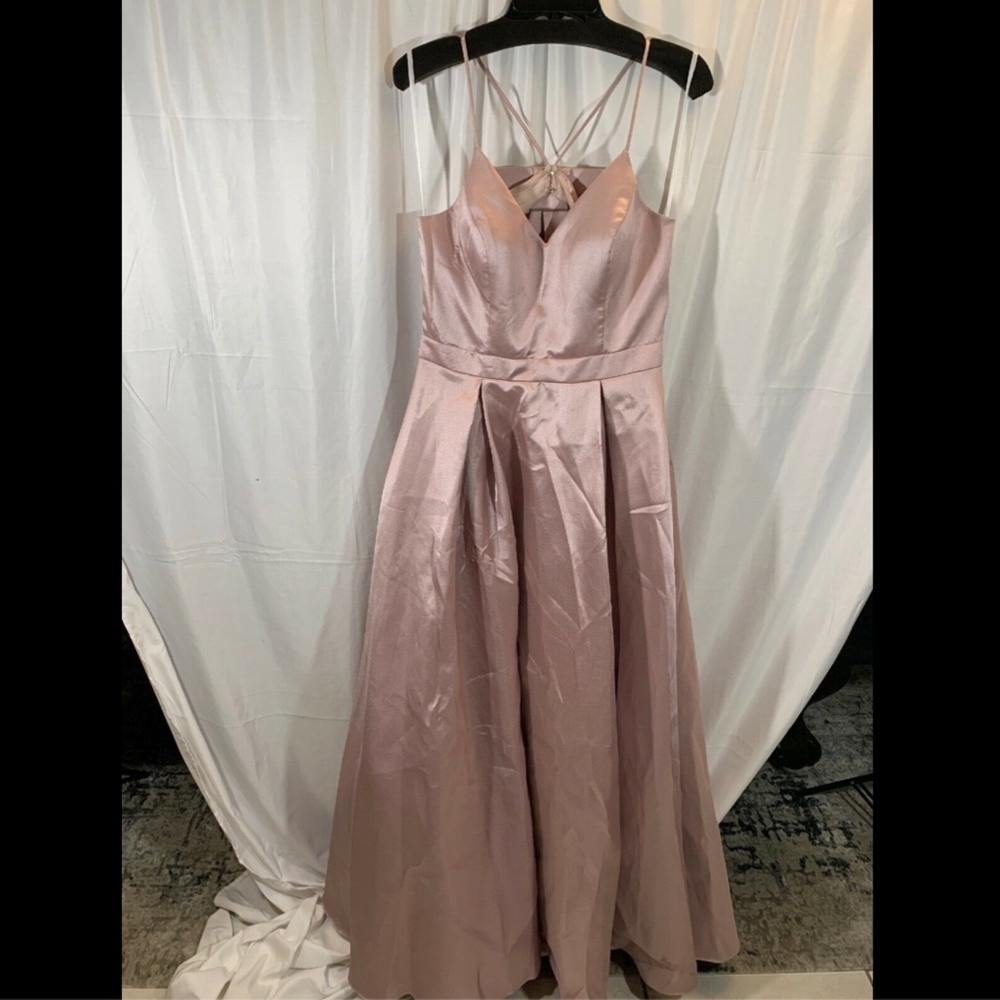 NEW Xscape Mikado Evening‎ Dress Gown in Pink [SZ 12 ] - Picture 2 of 8